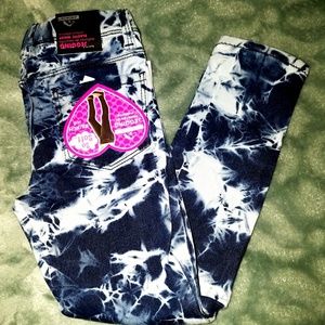 Jordache Girls Dark Tie-Dye Jeggings